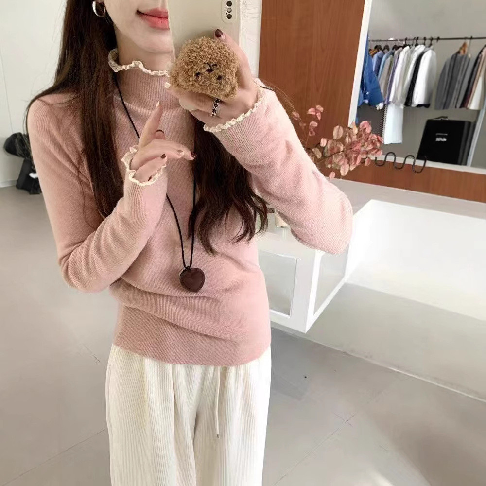 YAYUAN Áo len dài tay của phụ nữ