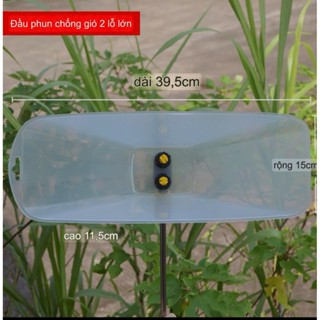 [Mẫu Mới] Vòi Phun 2 Đầu Chắn Gió Nông nghiệp Kích thước lớn, chống gió, cung cấp tưới Vườn phun thuốc diệt cỏ 