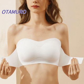 OTAMURO Áo ngực quây Push Up Big Breasts Áo ngực vô hình Plus Size Chống trượt Không dây đám cưới Brassiere Nữ 