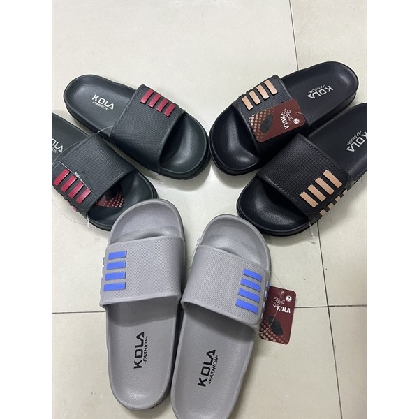 Dép Quai Ngang Nam Nữ Đúc Nhựa Dẻo, Dép Đôi Siêu Bền Đẹp Êm Chân Họa Tiết Kẻ Sọc K3235