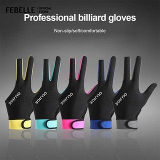 1 Găng Tay Bi-a Ba Cánh Chuyên Nghiệp Cho Tay Trái Thoáng Khí Chống Trơn Trượt Lụa Snooker Găng Tay Bida Thiết Bị
