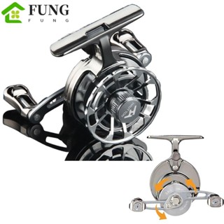 Máy Câu Cá Trên Băng FUNG, Bánh Xe Câu Cá Bay Tỷ Lệ Bánh Răng Nhẹ 2.6: 1, Vòng Bi Kim Loại Chắc Chắn 2 + 1 Sức Mạnh Mịn Chống Thấm Nước Núm Câu Cá Trục Mùa Đông