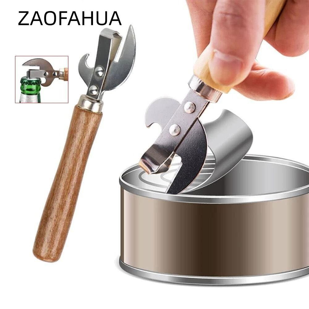 Dụng cụ mở hộp ZAOFAHUA Stab, Dụng cụ mở thiếc an toàn bằng thép không gỉ, Dụng cụ mở nắp chai thời trang cũ truyền thống nóng bỏng cho lon