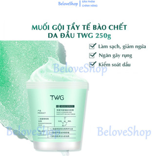 Tẩy tế bào chết da đầu TWG 250g tẩy da chết tóc muối biển làm sạch gàu kiểm soát dầu nội -BeloveShop