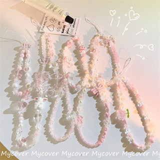 Màu hồng Đẹp Điện thoại Lanyrad Dây đeo chống mất Chống rơi INS Camera Dây treo đa chức năng