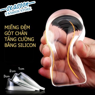 Miếng Lót Giày Tăng Chiều Cao Silicon Gel Tăng Chiều Cao 1/2/3cm Cho Nam Nữ Lót Giày Cao Gót Đệm lót