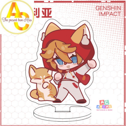Mô hình Standee mini 5.5cm Genshin Impact bias Wanderer Kazuha Childe Xiao Neuvillette Venti
