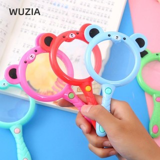 Kính lúp cầm tay WUZIA, Quà tặng Ống kính kính đọc sách hoạt hình dễ thương, PP thăm dò ngoài trời Thí nghiệm khám phá Máy trợ giảng