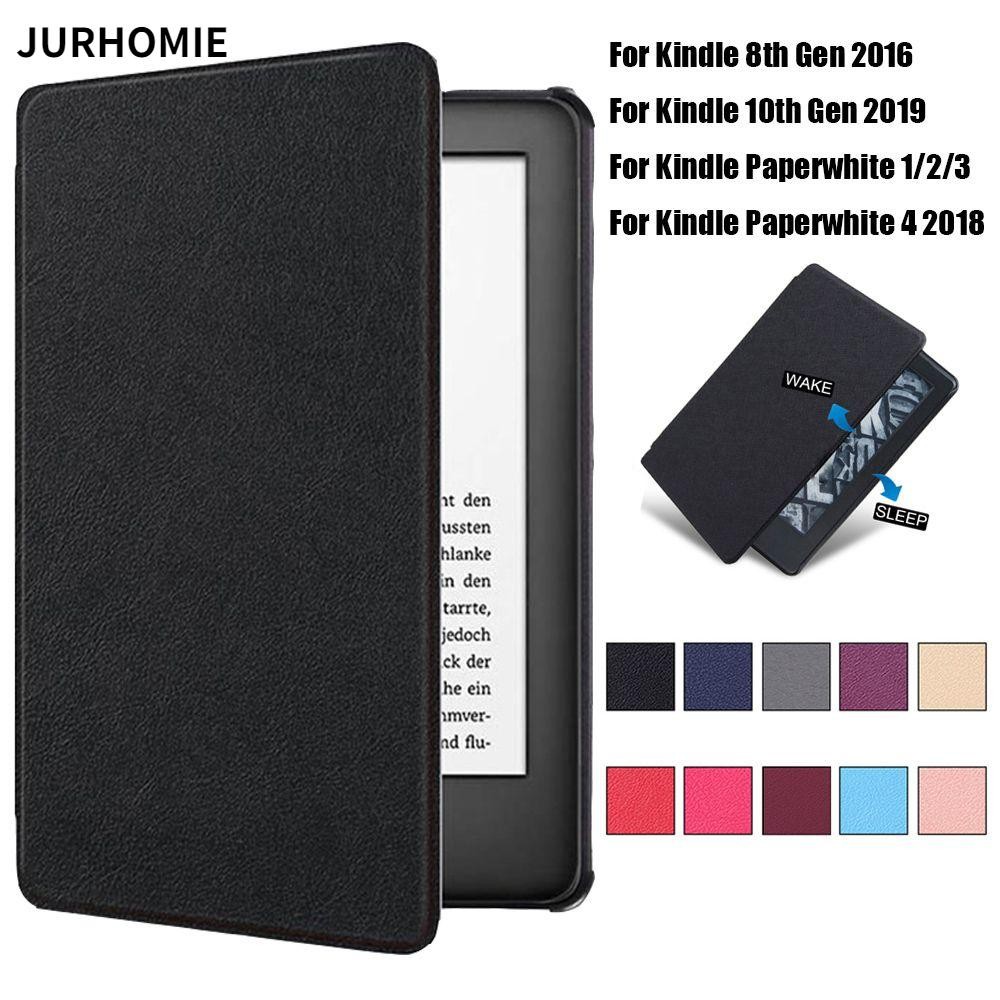 JURHOMIE Smart 6 "eBook Reader Da PU siêu mỏng cho Kindle 8 / 10th Gen Paperwhite 1 / 2 / 3 / 4