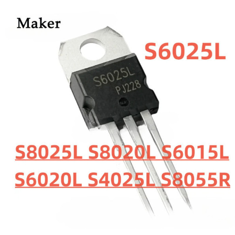 1-5 CÁI S6015L S6020L S6025L S4025L S8025L S8020L S8055R TO-220 Bóng bán dẫn hiệu ứng trường thyrist