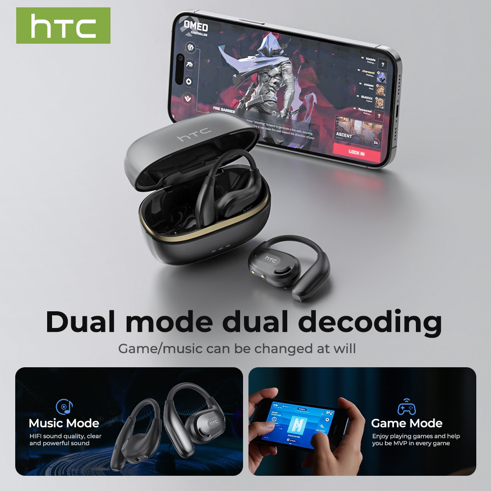Tai nghe không dây chống nước HTC NE18 AI dịch thời gian thực TWS Bluetooth 5.4 Chất lượng âm thanh HiFi Bảo hành một năm | BigBuy360 - bigbuy360.vn