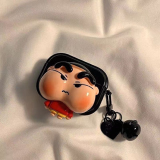 Hộp đựng tai nghe Shin chan bút chì Angry Crayon Vỏ bảo vệ tai nghe không dây bluetooth AirPods Pro 1/2/3/4