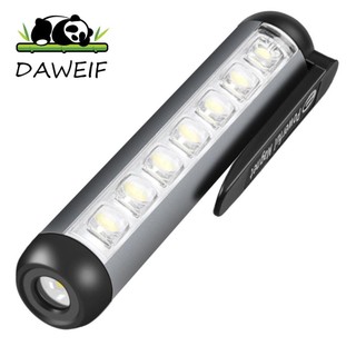 Daweif Bút Tiện Dụng Hợp Kim Nhôm Chống Thấm Nước Cho Cắm Trại Leo Núi Đèn Pin Tiết Kiệm Năng Lượng Với Kẹp Thép Không Gỉ Đèn Miệng Đèn Pin Di Động