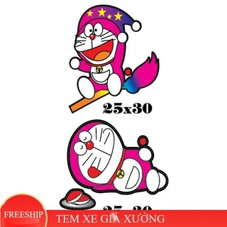 Tem dán decal vui nhộn doremon, decal dán xe máy, ô tô, xe tải.. SL 1 hình