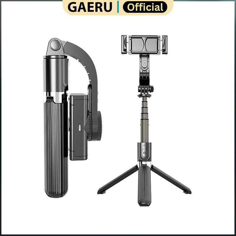 Gimbal Stabilizer L08 GAERU, gậy cân bằng Điện Thoại, ổn định chuyển động, Có giá đỡ 3 chân selfie, 