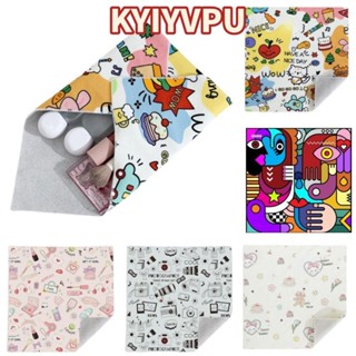 KYIYVPU Trăm Miếng Dán Vải, Dụng Cụ Sắp Xếp Ống Kính Máy Ảnh Tự Dính, Túi Bảo Vệ Vuông Im Lặng Dễ Thương Túi Laptop