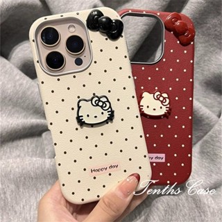 Dành Cho OPPO A3X A60 A79 A38 A18 A95 A94 A93 A92 A78 A76 A17 A16 A15 A31 A53 2020 3D Bow Kitty Hoạt Hình Họa Tiết Da Trơn Mạ Ống Kính Khung Điện Thoại Vỏ Mềm