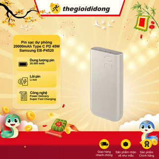 Pin sạc dự phòng 20000mAh Type C PD 45W Samsung EB-P4520