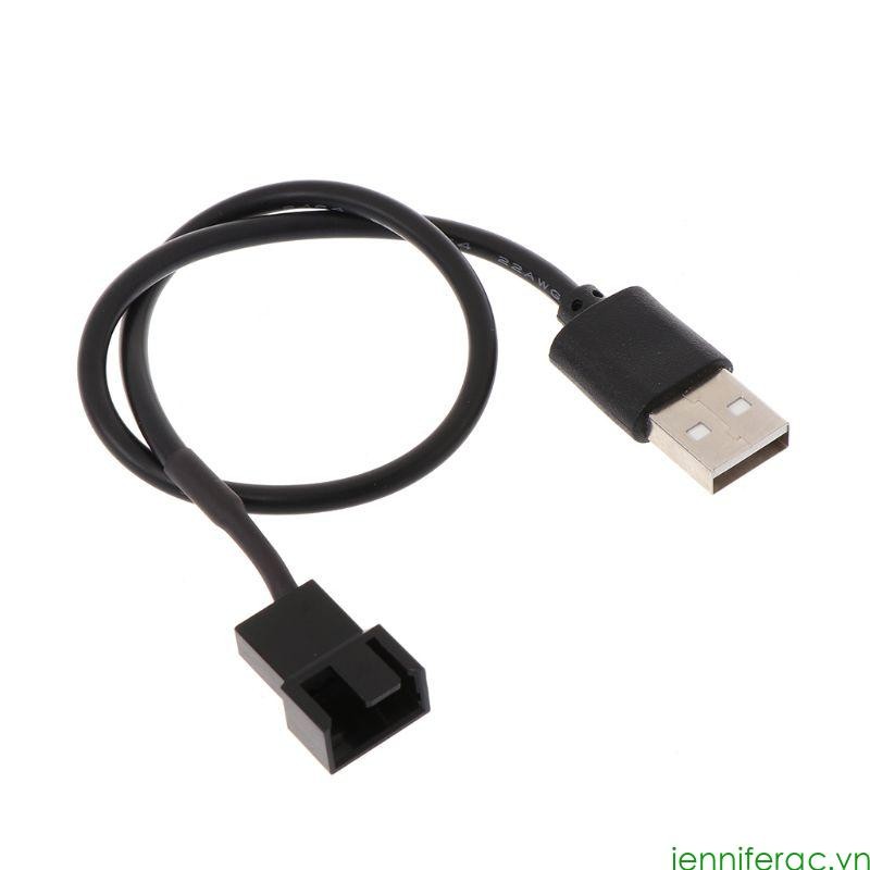 USB 2.0 A Male To 3-Pin/4-Pin Connector Adapter Cable For 5V Computer PC Fan