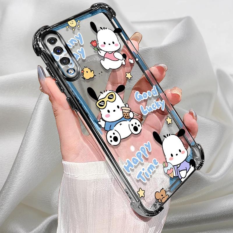 Dành Cho Samsung A70 Ốp Lưng Mạ Màu Đen Silicon TPU Chống Rơi Ốp lưng Hoạt Hình Chống Sốc Samsung Ga