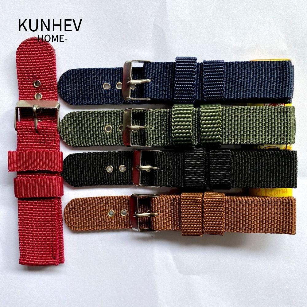 KUNHEV Đồng Hồ Đeo Tay, Thể Thao Nam Nữ Dây Đeo Vải Nylon, Vòng Tay Khóa Pin Dây Đồng Hồ Phụ Kiện Đồ