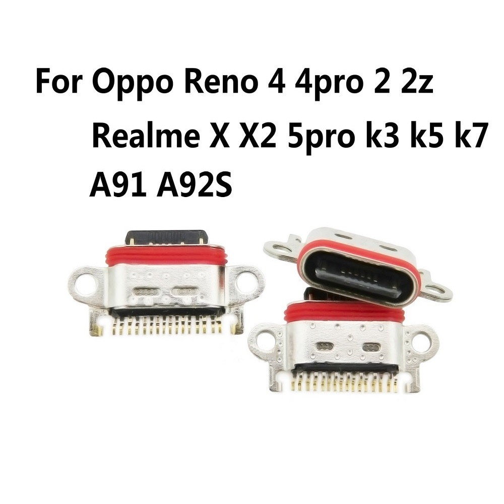 USB Type C Cắm Cổng Sạc Cổng Kết Nối Ổ Cắm Cho OPPO Reno 2 2Z Z 4 4Pro 3 3Pro K3 K5 K7 A91 A92S Real