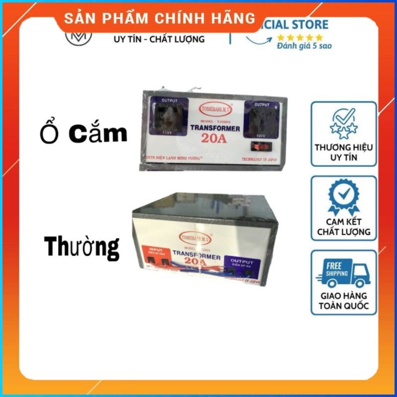 VTĐL-Biến thế Toshibass 20A chất lượng tốt, an toàn bảo hành 12 tháng