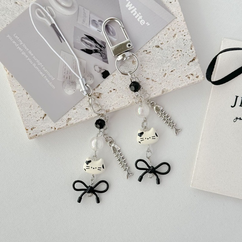 Original Cute Catfish Pendant Keychain Women's Backpack Personalized Phone Chain Pendant Camera Back