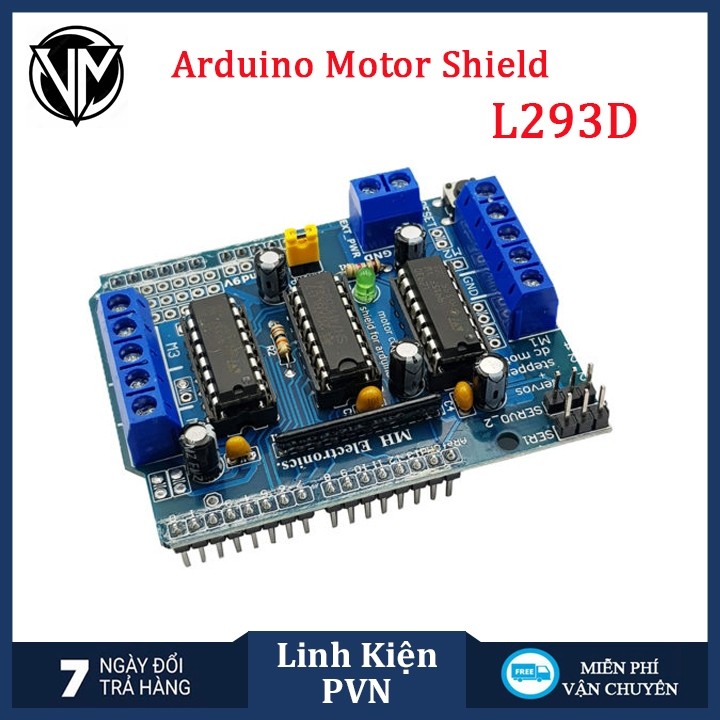 Arduino Motor Shield L293D - Module Điều Khiển Động Cơ