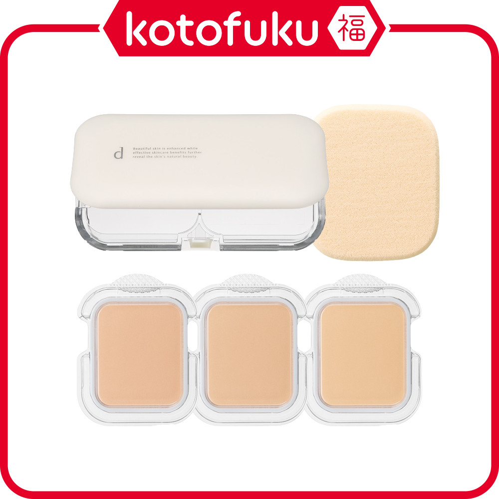 Shiseido d-program Medicinal Skincare Foundation Powdery - Refill / Case / Sponge