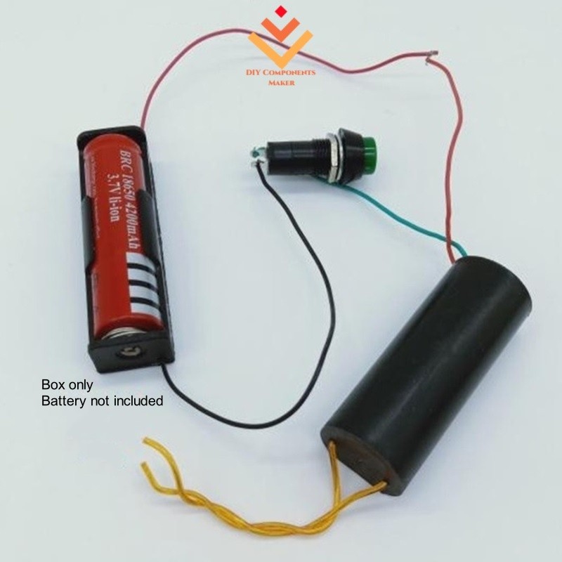 Bộ DIY DC 3V-6V đến 200kV 200000Mô-đun nguồn tăng cường V Boost Máy phát điện áp cao có hộp, công tắc