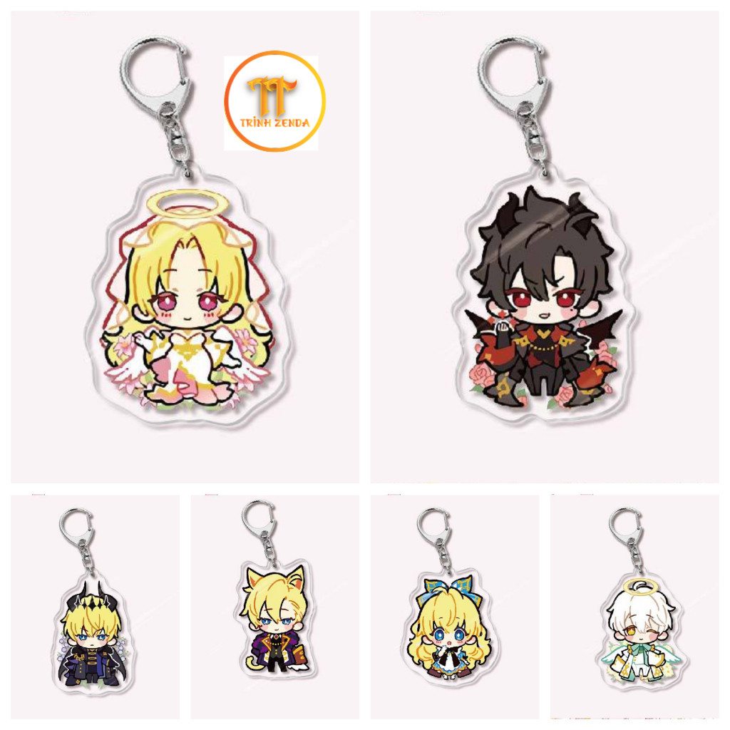 Móc khóa in hình Một ngày nọ tôi bỗng trở thành nàng công chúa manhwa anime chibi mica trong acrylic