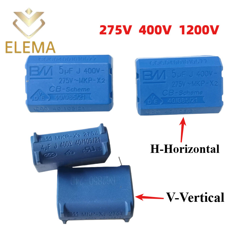 Tụ điện BM MKP-X2 Tụ điện bếp cảm ứng 275V 400V 1200V 0.2uf 0.24uf 0.27uf 0.3uf 0.33uf 2uf 3uf 4uf 5