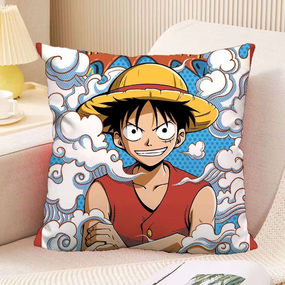 Gối hoạt hình mới Luffy One Piece Gối anime in hình mềm mại đệm eo dễ thương quà tặng anime
