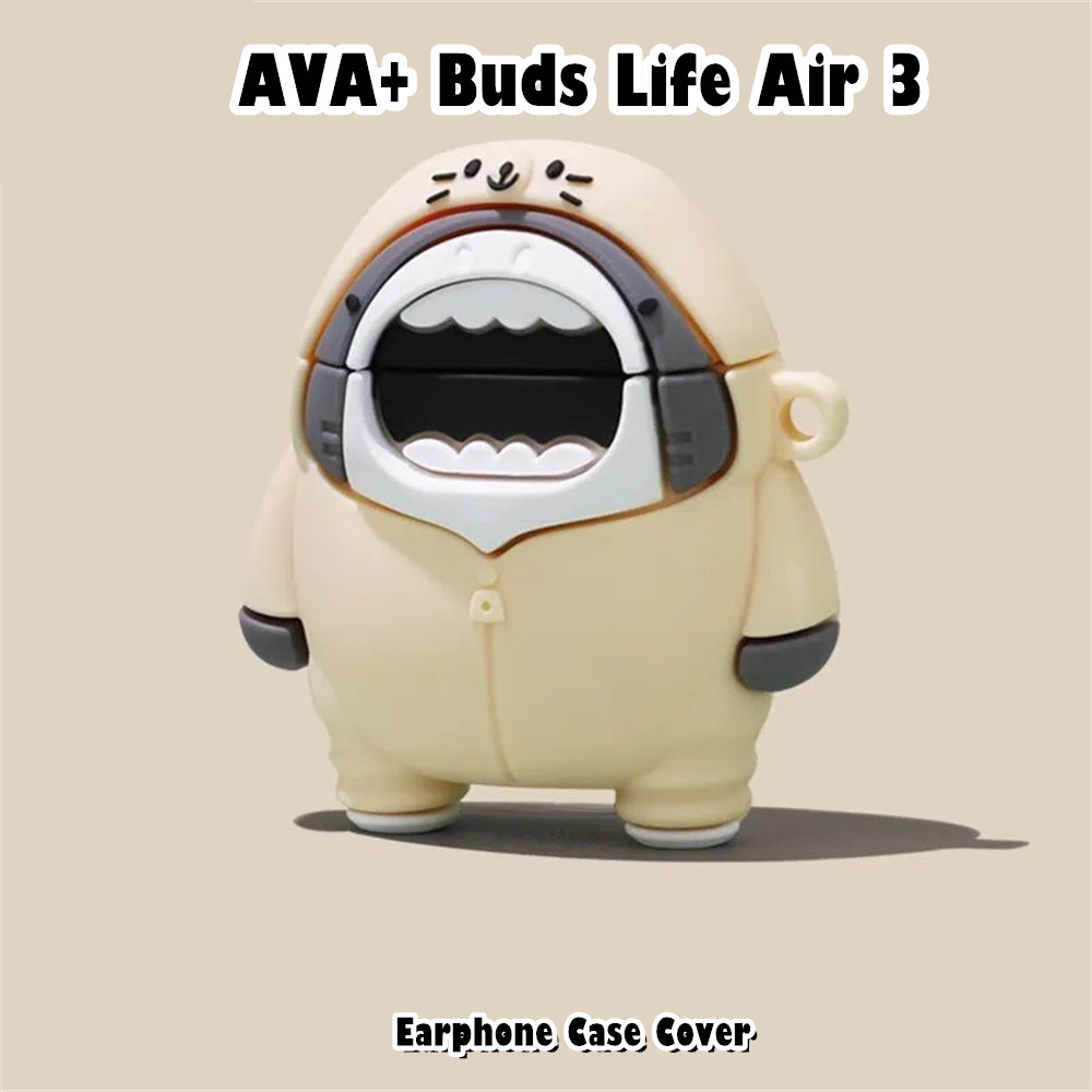 [Chất lượng cao] Dành cho AVA + Buds Life Air 3 Vỏ silicon mềm Vỏ tai nghe hoạt hình chống rơi NO.2