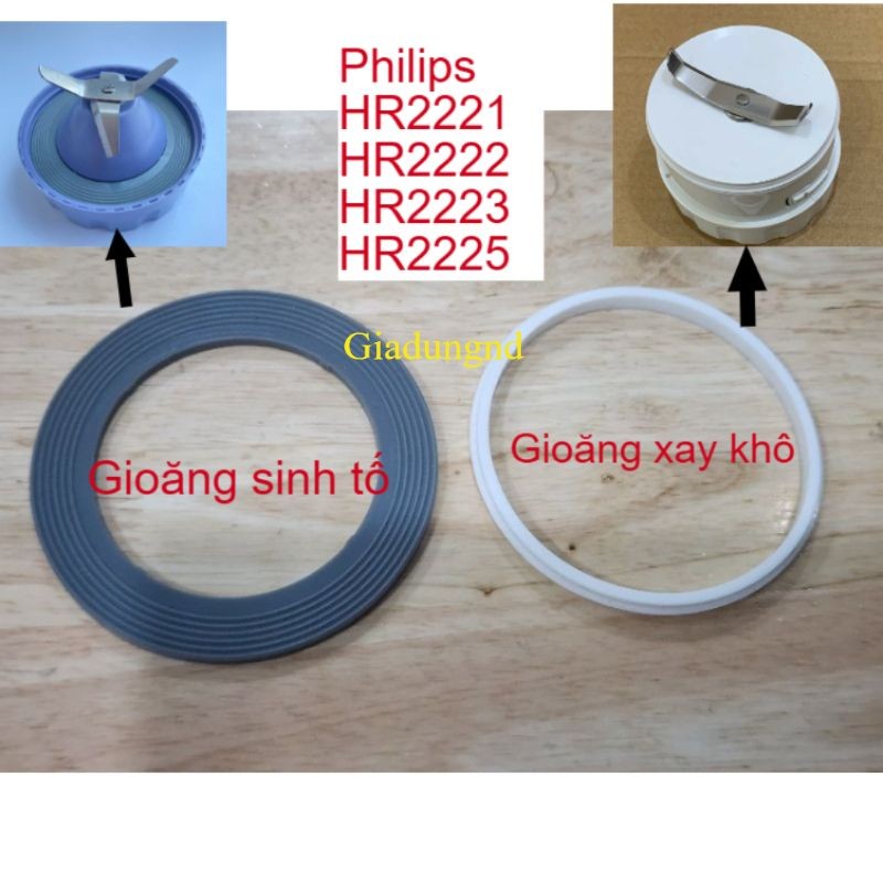 LINH KIỆN GIOĂNG XAY KHÔ, GIOĂNG XAY SINH TỐ MÁY XAY PHILIPS HR2221 HR2222 HR2223