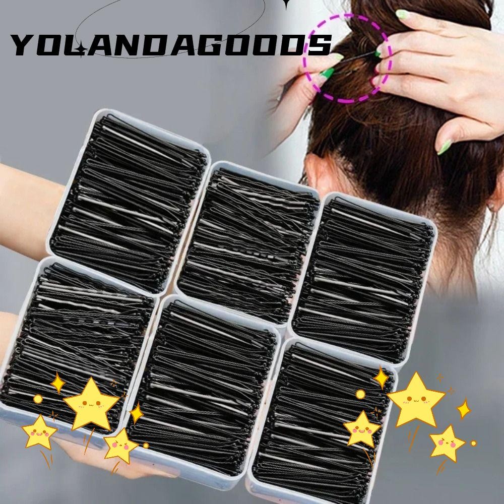 YOLA 60 / 240 Kẹp Tóc Đen, Kẹp Tóc Nữ Hình Chữ U Vô Hình, Kẹp Tóc Sóng BB