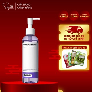 Dầu tẩy trang BHA/LHA làm sạch sợi bã nhờn và mụn đầu đen Frankly Deep Cleansing Oil 200ml