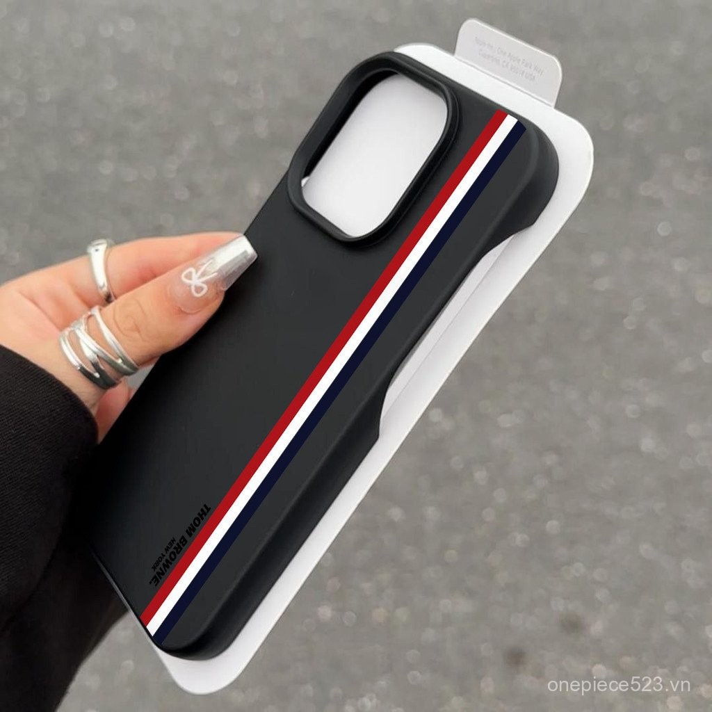 Ốp điện thoại iPhone sọc màu BMW đơn giản Ốp mềm iPhone 16Pro 15Pro Max 14plus 16plus Ốp bảo vệ 15Pr
