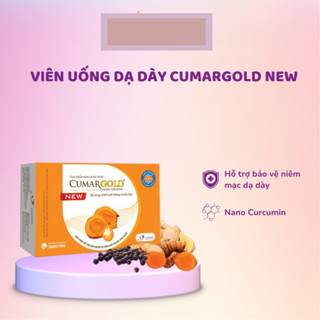 Viên uống dạ dày CumarGold New (30v) từ nghệ Nano Curcumin giảm viêm loét, đau thượng vị, trào ngược