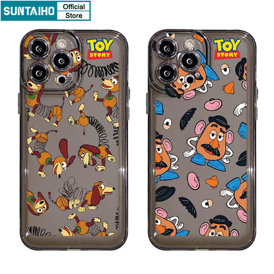 Suntaiho Thẩm Mỹ Độc Đáo Vỏ Hoạt Hình Họa Tiết Đồ Chơi Ốp lưng Cho Iphone 16 15 14 13 12 11 Pro Max IP 7 8 Plus Iphon X Xs XR Xs Max TPU Mềm Cao Cấp Chống Sốc Ốp Lưng