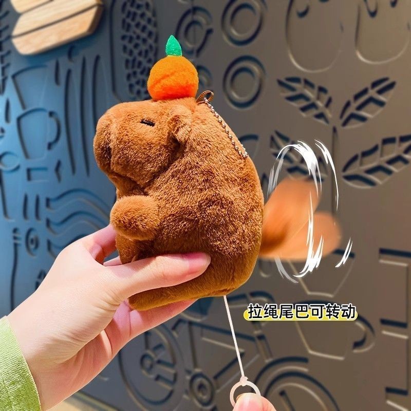 Móc khóa capybara quẩy đuôi - h2t toys