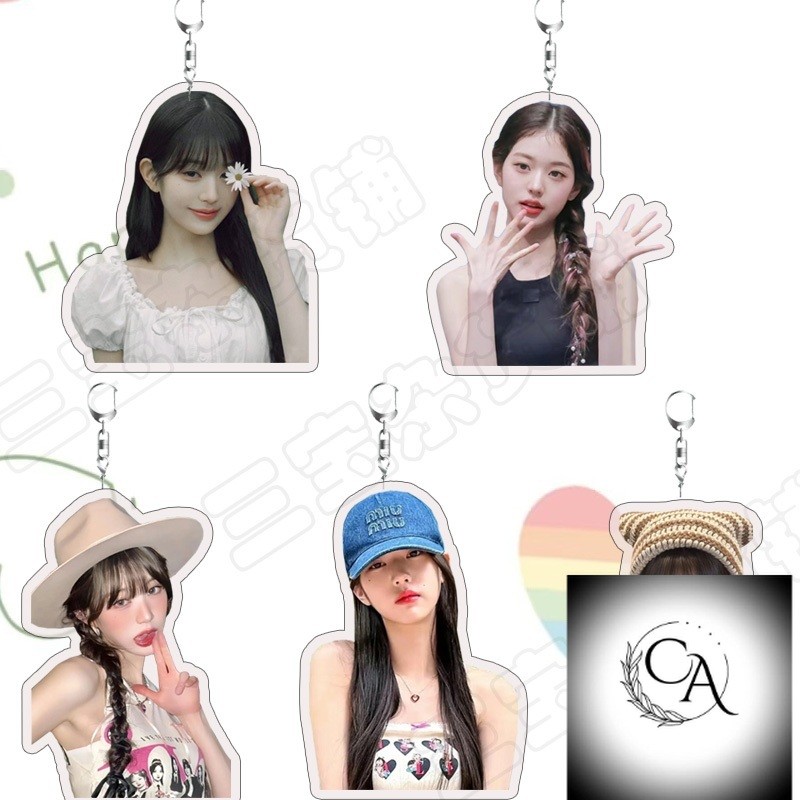 Móc khóa Acrylic Jang Won Young IVE Quà tặng sinh nhật hai mặt