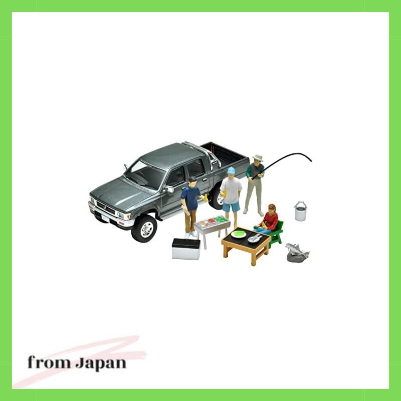 TOMYTEC Diocolle 64 1/64 Scale Car Snap 14a BBQ2 (with HiLux) Figure and Accessories (Painted Kit) +