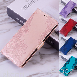 Ốp Ví Hoa Ren Cho Redmi Note 14 13 13R 12 12R Turbo 11 11s 11T Pro Plus + 5G Da Nổi Flip Cover Untra-thin Khe Cắm Thẻ Vỏ Điện Thoại
