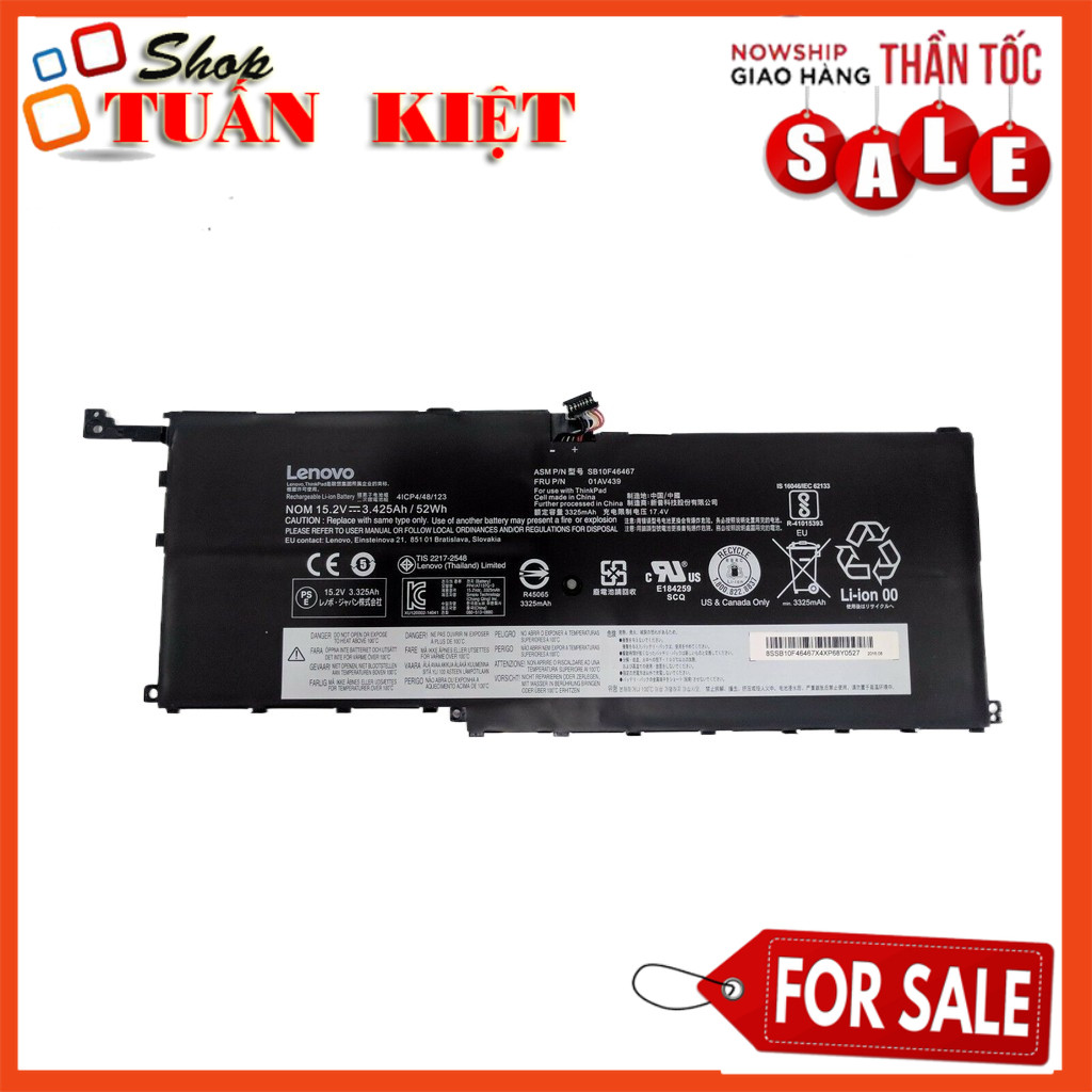 Pin Laptop Lenovo X1 Carbon GEN4 GEN6 SB10K97566