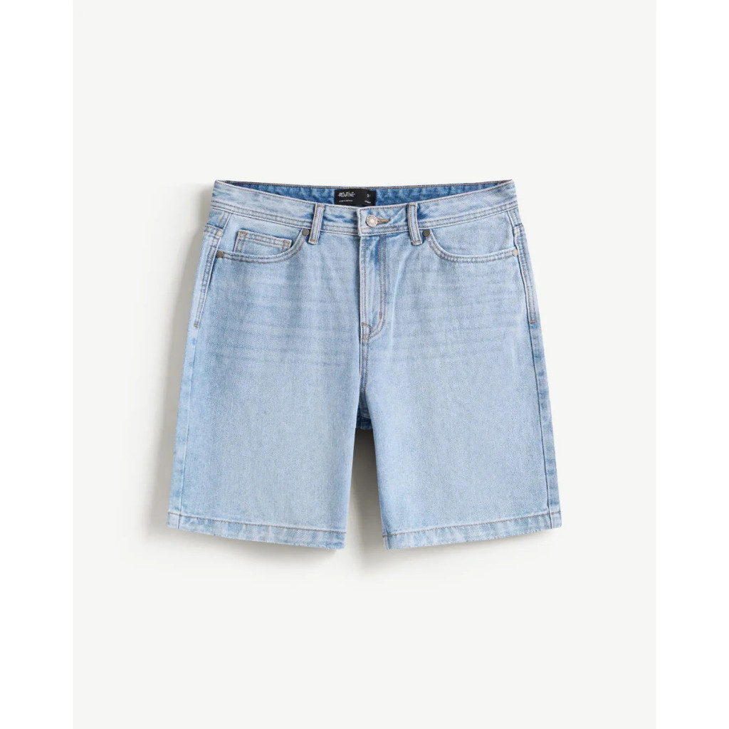 Quần short jean nam màu Xanh nhạt Form Straight - RT 10S25DPS001 | ROUTINECAMAU
