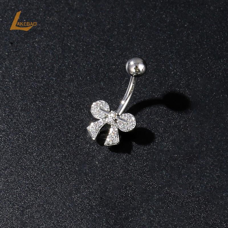 [LAKEBAO] Nhẫn rốn hoa bằng thép không gỉ Nhẫn xỏ lỗ rốn dành cho nữ Cô gái Nhẫn xỏ khuyên bụng gợi cảm Trang sức cơ thể [MỚI]