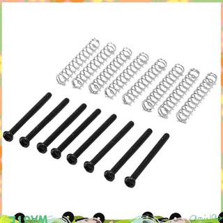 8 Chiếc M3x30MM Đàn Guitar Điện Humbucker Pickup Điều Chỉnh Chiều Cao Vít Và Lò Xo - Đen youyilu
