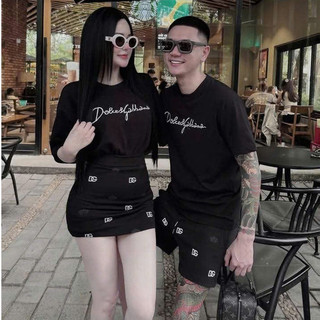 Set Đồ Đôi Mùa Hè Dê Gà ZangZang Vải Cotton Mát Thời Trang Nam Nữ Cao Cấp NA895
